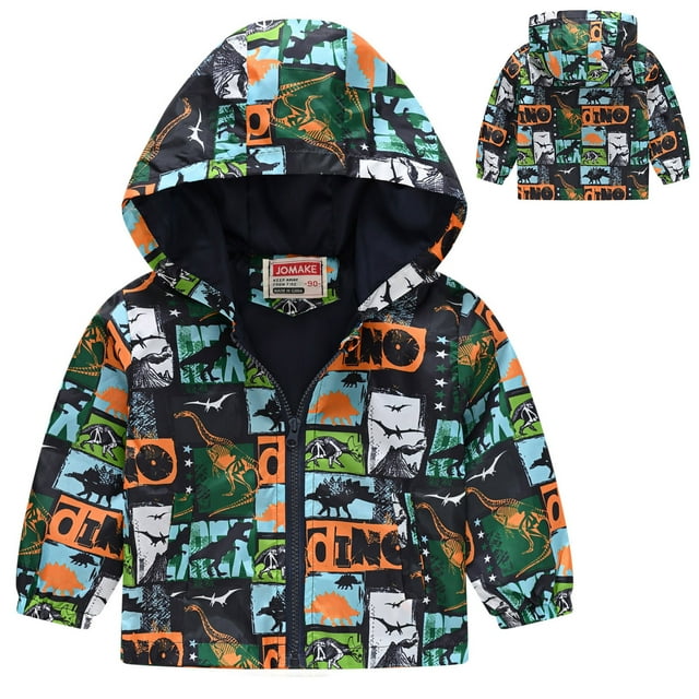 Toddler Girls Winter Coat Solid Color Cartoon Printed Lightweight Coat Zipper Windproof Outwear Jacket Toddler Fall Spring Jacket 12-18 Months Kids Clothes