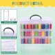 thumbnail image 3 of Contenedor para Guardar Pinturas de Diamantes, Organizador Apilable Cuentas 3 Niveles con Asa, Caja Manualidades., 3 of 7