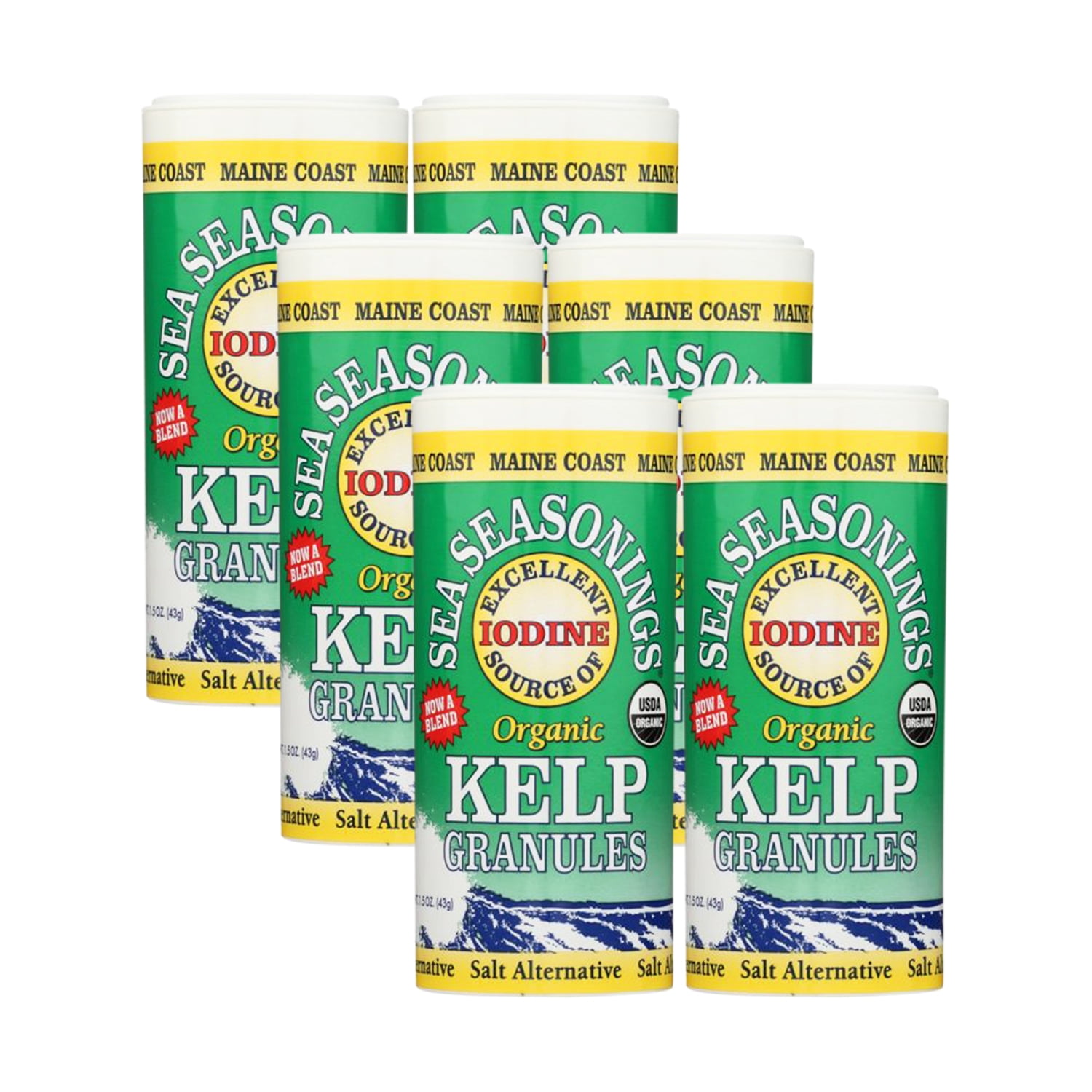 Maine Coast Sea Vegetables Organic Kelp Granules Salt Alternative ( 6