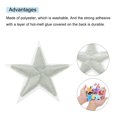 thumbnail image 4 of Uxcell 5Star Iron on Patches Embroidered Sew Patches Appliques Garment Embellishments 2.36x2.36" 50 Pcs Gray, 4 of 7