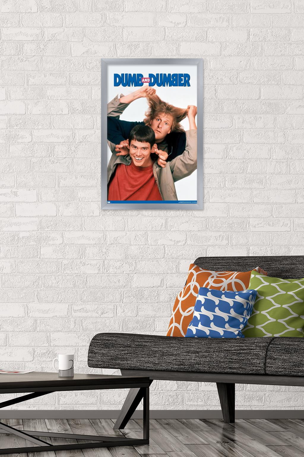 Dumb and Dumber - Together Wall Poster, 14.725" x 22.375", Framed