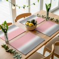 thumbnail image 5 of Pink and Grey Ombre Placemats Set of 6 Gradient Gradual Color Place Mats Table Mats Kitchen Dining Home Outdoor Party Table Decoration, 5 of 9
