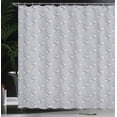 thumbnail image 3 of Ambesonne Vintage Cherry Shower Curtain, Monochrome Fruits, 69"Wx70"L, Pale Purpleblue and Grey, 3 of 4