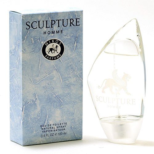 Nikos Eau de Cologne pour Hommes, Sculpture, 3,3 Onces Liquides