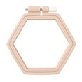 thumbnail image 2 of jifeng Plastic Embroidery Hoop Frame 105x95mm for Needlework Art Craft Quilting Skin Skin Pink, 2 of 9