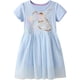 thumbnail image 3 of Vestidos para niñas pequeñas, tutú floral de unicornio, tul, vestido informal de verano, vestido de algodón de manga corta con dibujos animados, 3 of 5