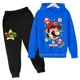 thumbnail image 1 of Sudadera con capucha de Super Mario bros para niños, traje de pantalones, abrigo informal para niños y niñas, sudadera de algodón de manga larga de Pokémon, ropa deportiva para niños, 1 of 1