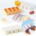 thumbnail image 3 of Bandeja de cubitos de hielo de silicona con tapa, flexible y fácil de desmoldar, 4 bandejas para cócteles de whisky, bebidas y café, 3 of 3