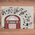 thumbnail image 5 of Ambesonne Party Jigsaw Puzzle Durable Cardboard, Antique Red Old Music Box, 1000 pcs, Red Black Grey, 5 of 5