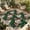 Khaki Green DarkGreen, variant on Tropical Flower Outdoor Rug for Patio/Deck/Porch, Non-Slip Large Area Rug 6 x 9 Ft, Green Palm Plants Straw Hat Watercolor Indoor Outdoor Rugs Washable Area Rugs, Reversible Camping Rug Carpet Runner