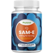 Phytoral Pure 400mg SAM-e Nootropic Brain Supplement, S-Adenosyl Methionine for Memory, 90 Capsules