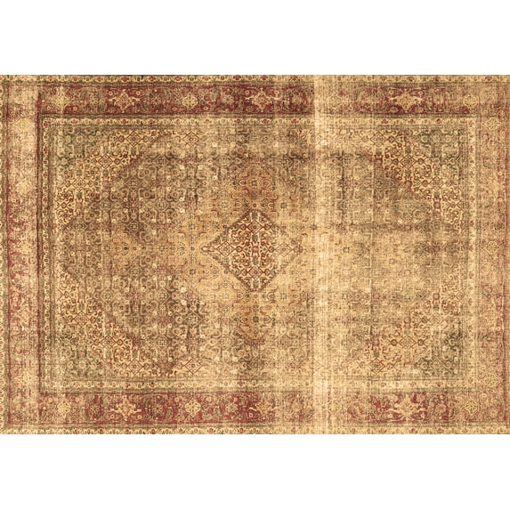 Ahgly Company Indoor Rectangle Persian Brown Traditional Area Rugs, 8' x 12'
