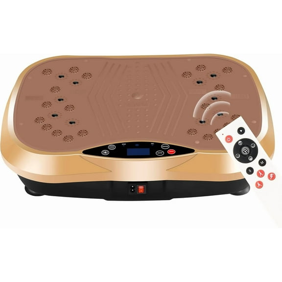 DADUUOG Exercise machines - Full Body Workout Vibration Platform with Loop Bands & Remote Control for Home Fitness & Weight Loss & Muscle Toning