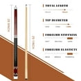 thumbnail image 4 of Wakefa Billiard Pool Cue Stick: 58 inch Pool Sticks Set of 4, 13mm Tip Pool Cues Billiard Cue Sticks Maple Wood Pool Table Sticks for Professional Billiard Players 18 19 20 21 oz, 4 of 6