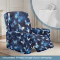 thumbnail image 3 of HELLHERO Washable 4 Pieces Recliner Cover for Pet, Polyester Spandex Full Elastic Band Recliner Chair Covers for Living Room, Blue Butterfly Sky, 3 of 8