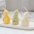 thumbnail image 3 of Molde de silicona para velas, muñeco de nieve, bufanda de lana, muñeco de nieve navideño casero, artesanías de resina, yeso, jabón, chocolate, cubitos de hielo, molde para hornear, 3 of 5
