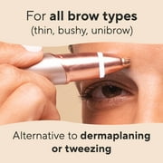 Finishing Touch Flawless Brows Eyebrow Hair Remover for Women, Electric Eyebrow Razor for Women with LED Light for Instant and Painless Hair Removal
