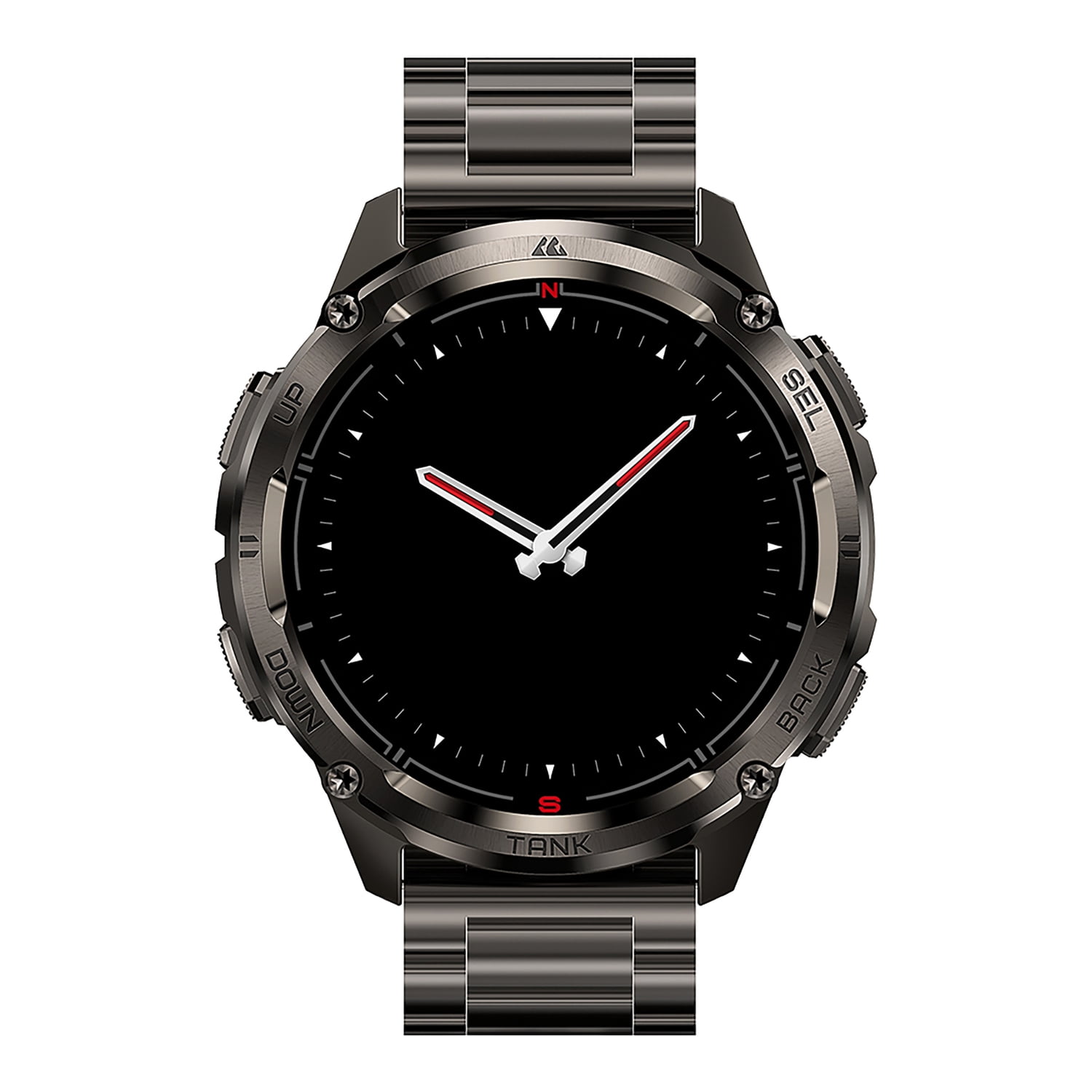 KOSPET TANK T3 Ultra 2 1.43-In. AMOLED GPS Smartwatch with Stainless Steel Band (Black), P-TUS002-B