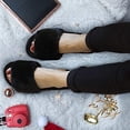 thumbnail image 3 of Women Fuzzy House Slippers Summer Open Toe Furry Slippers Fluffy Memory Foam Slippers for Women, 3 of 9