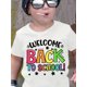 thumbnail image 1 of Welcome Back to School!" Boys' T-Shirt – Colorful Slogan Print, Lightweight Cotton Blend, Round Neck, Short Sleeve, Perfect Back-to-School Gift for Youngsters, 1 of 6
