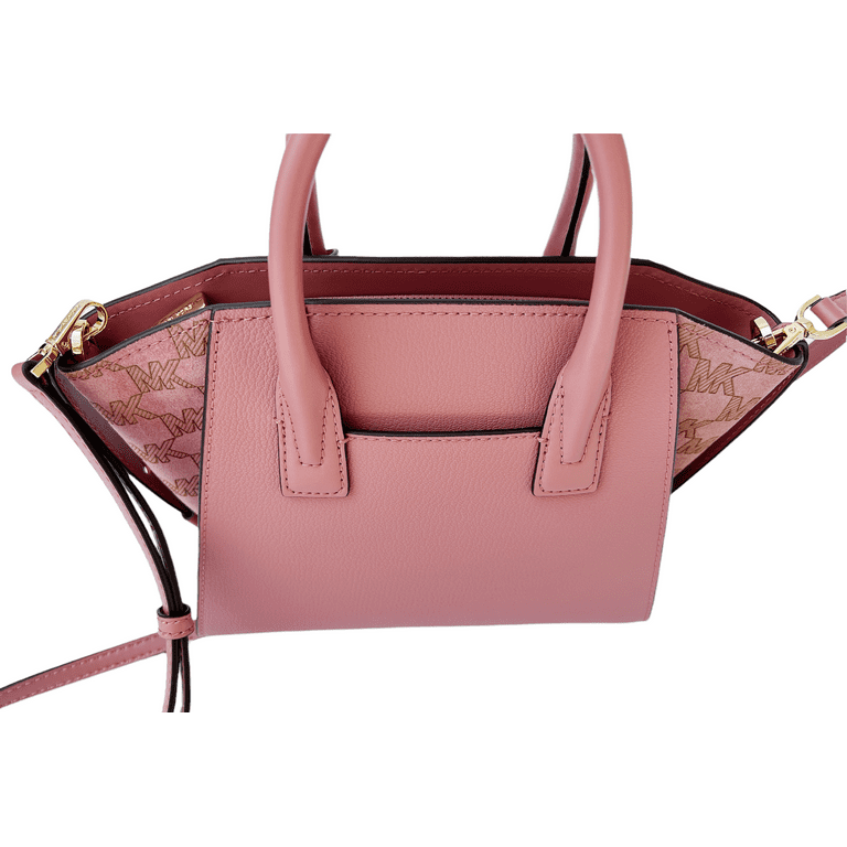 Michael Kors Pink Large Leather Satchel Shoulder Handbag Purse Bag