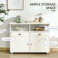 thumbnail image 4 of HOMCOM Sideboard Buffet Cabinet, Coffee Bar Cabinet w/ Drawers, Open Shelf, 4 of 10