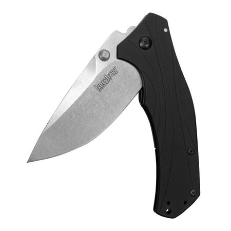 Female Pocket Knife Kershaw Knockout Pocket Knife (1870); Stonewashed 3.25” 14C28N Sandvik Steel Blade, Anodized Aluminum Handle, SpeedSafe Assisted Open, Flipper, Sub-Frame Lock, 4-Position Deep-Carry Pocketclip; 3.4 OZ ()