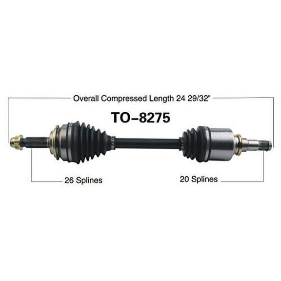 CV Axle Shaft Fits select: 2008-2014 TOYOTA SCION XD