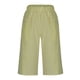 thumbnail image 4 of Puntoco Pantalones cortos de verano para mujer, moda de verano 2024, ropa de mujer, cintura elástica, bolsillo, medio pantalón corto, pantalones elásticos informales con bolsillo, 4 of 6