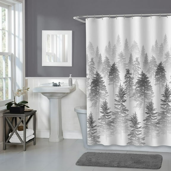 Hometrends Aspen Fabric Shower Curtain, 70" x 72"