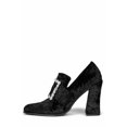 thumbnail image 1 of Jeffrey Campbell Women NOSTALGIA BLACK CRUSHED VELVET SILVER, 1 of 4
