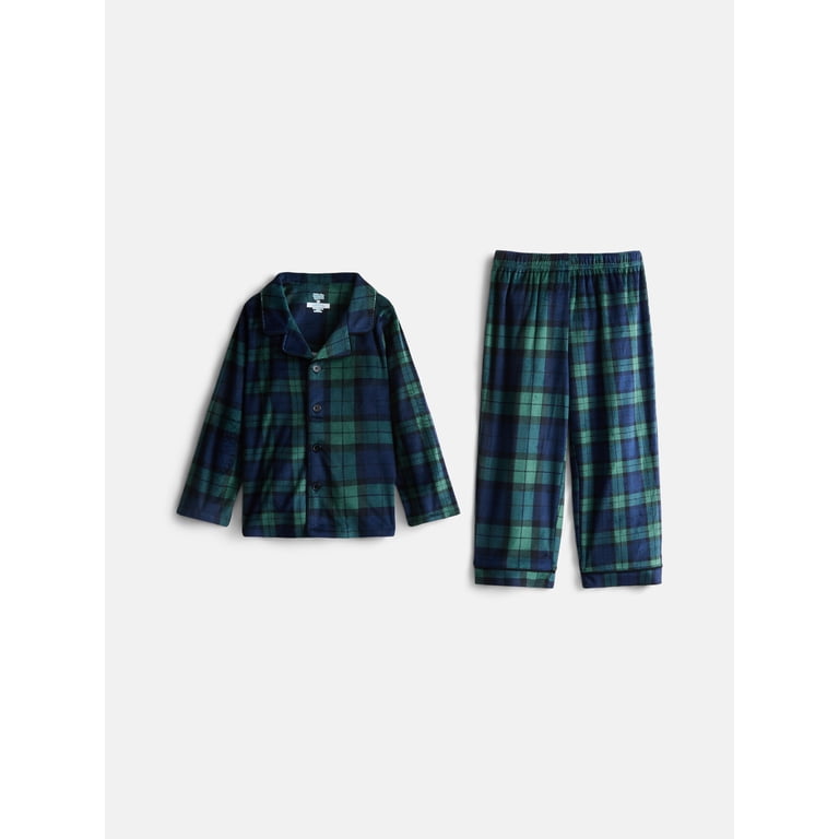 Wonder Nation Toddler Long Sleeve Button Front Pajama Set photo 1