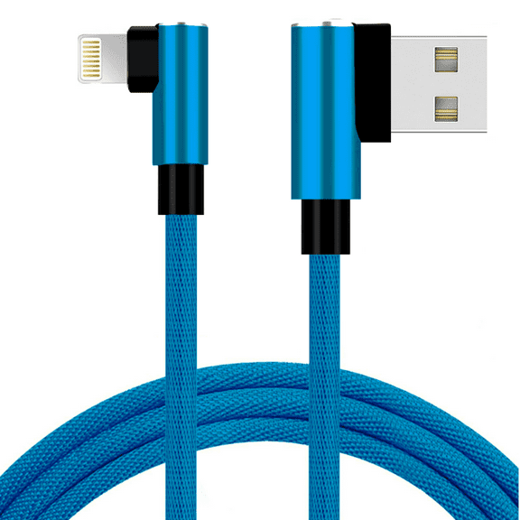 iPhone Charger Cable, [Apple MFi Certified] Lightning Cable 6ft Nylon Braided USB Fast Charging Cord Compatible with iPhone 11 Xs Max X XR 8 7 6s 6 Plus SE 5 5s 5c, iPad, iPod - Blue
