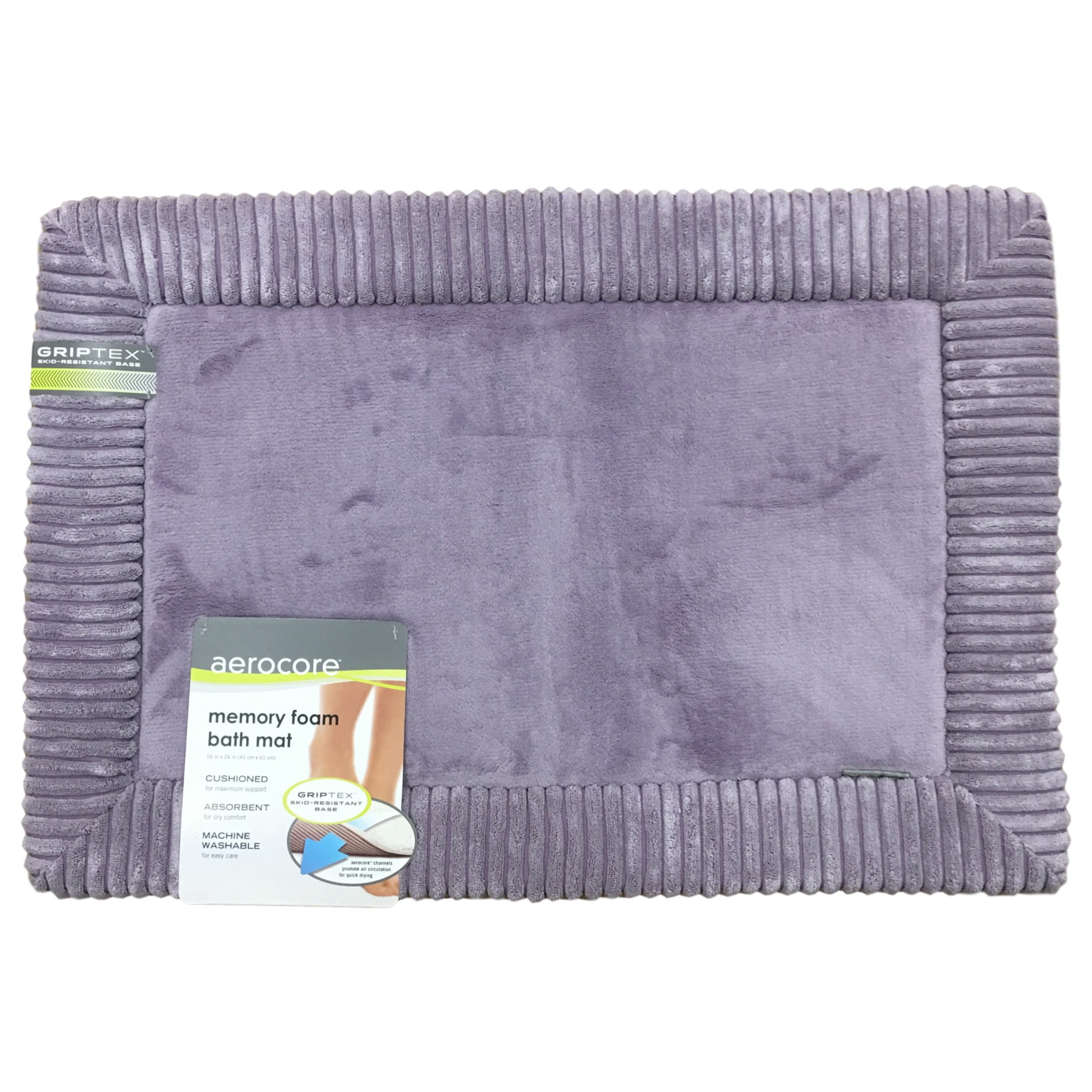 aerocore memory foam bath mat 16'' x 23''