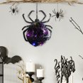 thumbnail image 6 of Deeceymbur Halloween Spider Wreath Door Hanging Artificial Rose Party Decoration 15.75x11.81in, 6 of 6