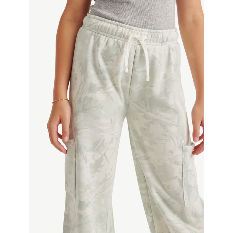 Justice Girls Fleece Cargo Wide Leg Sweatpants, Sizes XS-XLP photo 3