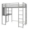 thumbnail image 5 of DHP Abode Twin Size Metal Loft Bed, Silver, 5 of 10