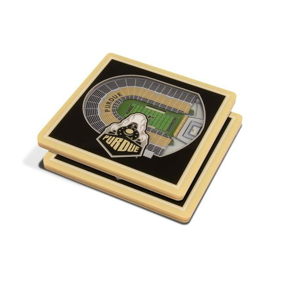 YouTheFan 5021152 NCAA Purdue Boilermakers 3D StadiumViews Coaster - Ross-Ade Stadium