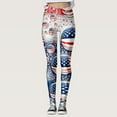 thumbnail image 2 of Independence Day Womens Yoga Pants Workout Leggings for Women Capri High Waisted Leggings Beige XL, 2 of 5
