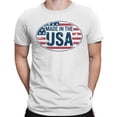 thumbnail image 2 of Smartprints Made in USA Vintage Flag Men's T-shirt, White, S, 2 of 3