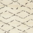 thumbnail image 5 of SAFAVIEH Casablanca Arturas Geometric Shag Area Rug, Ivory/Brown, 6' x 6' Square, 5 of 6