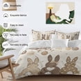 thumbnail image 4 of Brown Spring Easter Bedding 3 Piece Duvet Cover Set Twin Size, Bunny Colorful Eggs Botanical Soft Microfiber Comforter Cover with Zipper Closure & Pillowcases, Wrinkle & FadeResistant Quilt Cover, 4 of 9