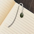 thumbnail image 3 of Celtic Christian Cross Irish Ireland Metal Bookmark Page Marker with Oval Charm, 3 of 4