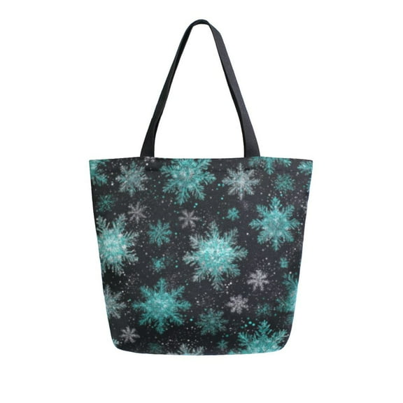 DIXRUYEE Tote Bag Women Weekender Travel Bag Shoulder Handbag Snowteal Printed