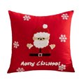 thumbnail image 2 of 18x18 in cottons embroidered Christmas pillow cover for winter decor beds sofas cushions cars lights up festive atmospheres, 2 of 5