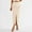 Beige, variant on Mqqzkk Pencil Midi Skirt for Women 2025 Casual High Waist Stretchy Bodycon Skirt Mid Slit Skirts With Pockets