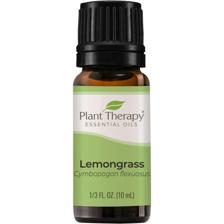 Plant Therapy Lemongrass Essential Oil 100% Pure, Undiluted, Natural Aromatherapy, Therapeutic Grade 10 mL (1/3 oz)
