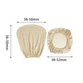 thumbnail image 3 of Split Office Chair Cover Waterproof Protector Slipcover Universal Washable Protective Chair Cover Removable Waterproof beige, 3 of 9
