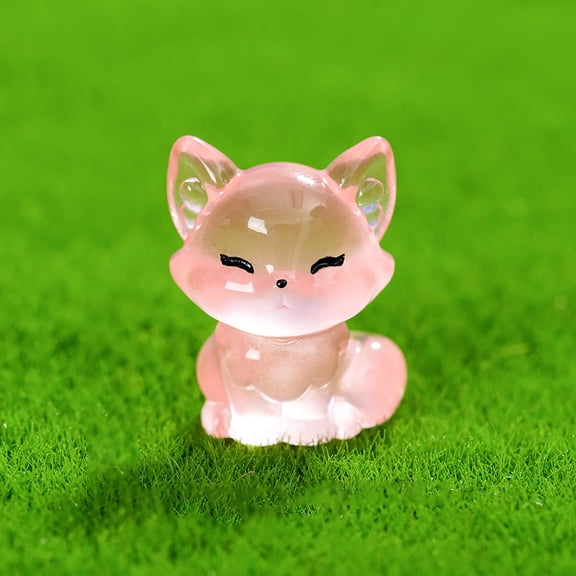Glow In The Dark Mini Resin Animals Little Figurines For Dollhouse Fairy Garden And Aquarium Decoration