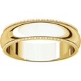 thumbnail image 4 of 5mm Comfort Fit Milgrain Band in 14k Yellow Gold - Size 9.5, 4 of 9